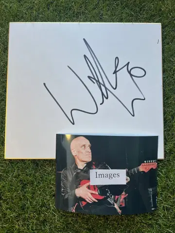 윌코 존슨 친필 사인 색지 Dr. Feelgood