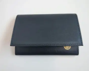 황궁 한정판 명함지갑 블랙 국화 문장 천연 가죽제