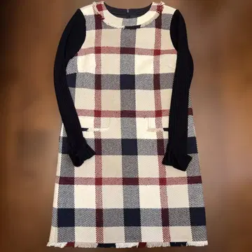 블루 레이블 크레스트브릿지 트위드 원피스 38