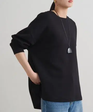 [새상품] 라운지 드레스 분또 풀오버 블랙