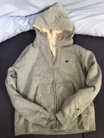 챔피온 CHAMPION 맨투맨 지퍼 후드티 보아 안감 후디
