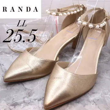 [새상품급] [135] RANDA 펌프스 펄 스트랩 골드 25.5