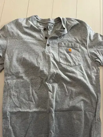 그레이 헨리넥 피케 셔츠 카하토