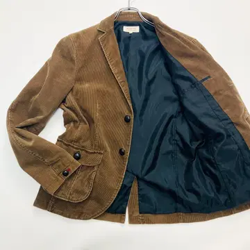 레어 사이즈 hiromichi 테일러드 자켓 코듀로이 싸개 버튼