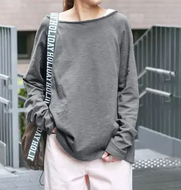 스픽 앤 스팬 코튼 슬라브 크루넥 풀오버