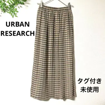 택 포함 URBAN RESEARCH 어반 리서치 플리츠 롱 스커트
