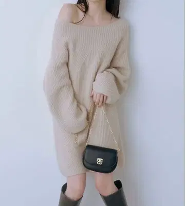 스나이델 라쿤 니트 원피스