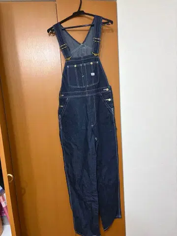 Lee 다크 데님 오버롤