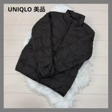 유니클로 울트라 라이트 다운 와이드 퀼트 자켓 남성용 M 다크 브라운