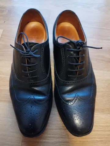 블랙 윙팁 비즈니스 슈즈 26 EEE