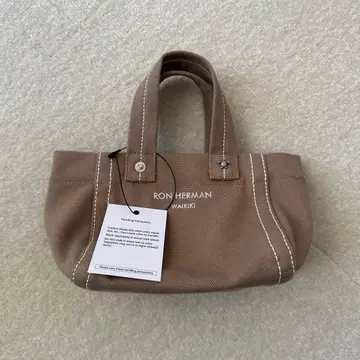 RON HERMAN WAIKIK 한정판 베이지 미니 토트백