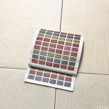 아이보리 박 실 패턴 후쿠로 오비