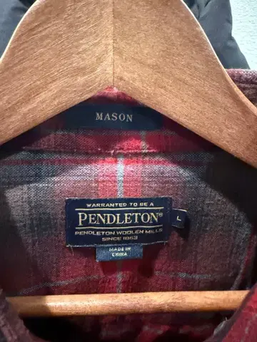 PENDLETON 웨스턴 셔츠 옴브레 체크