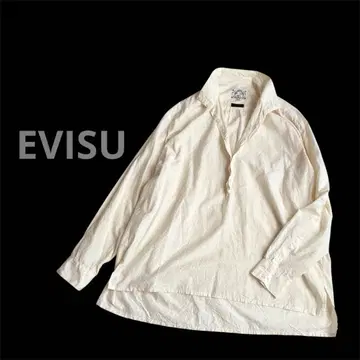EVISU 에비수 풀오버 셔츠 일본제 코튼 100% 천연색