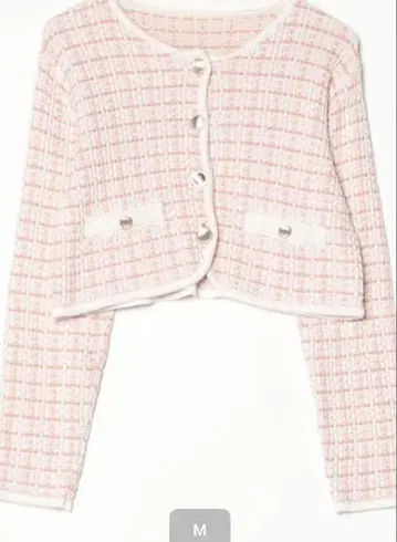 미사용 INGNI 노카라 자켓 M 핑크 계열 울