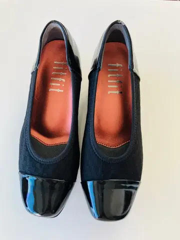 미사용 새상품급 fitfit 플랫슈즈 블랙 22cm