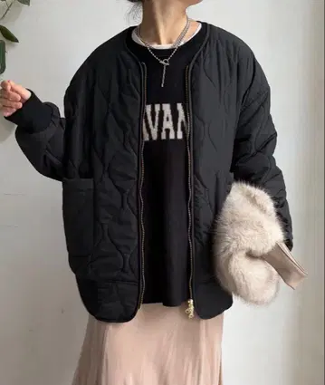 시로 데 라본테 siro de labonte 퀼팅 MA1 블랙