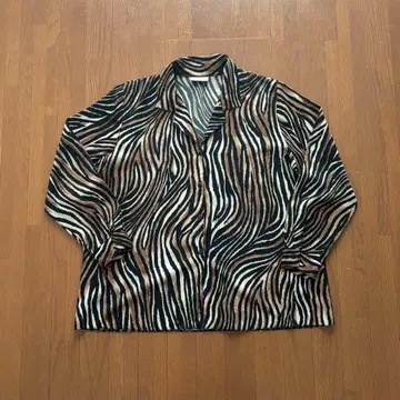 90~00s 제브라 레오파드 긴팔 셔츠