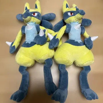 메챠모후굿토 봉제 인형 옐로우 컬러 루카리오