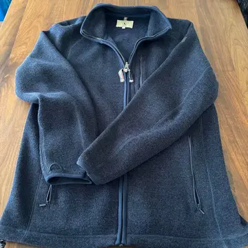 AIGLE 다크 블루 풀 지퍼 자켓 L