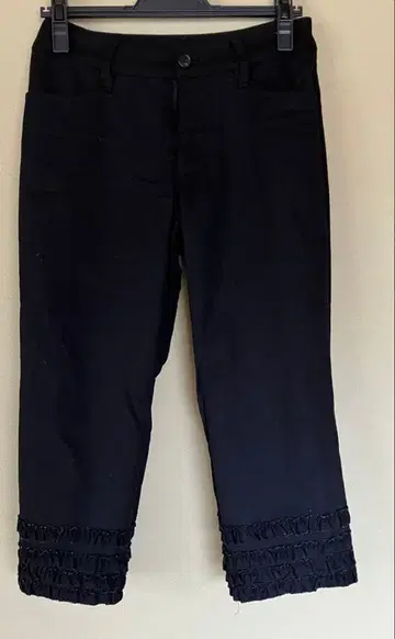 핑크하우스 프릴 달린 캐주얼 팬츠