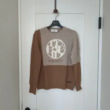 1회 착용 MORABITO 긴팔 스웨터 베이지 38