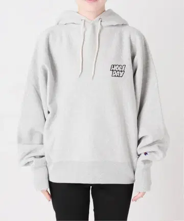 HOLIDAY 오버 사이즈 후드 후드티 그레이