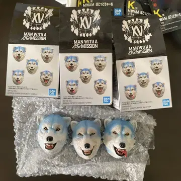 MAN WITH A MISSION 제일복권 H상 페이스 마그넷 3개 세트