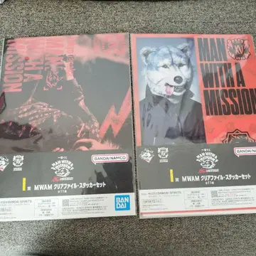 맨위즈 1번 복권 클리어 파일 스티커 2장 세트 도쿄 다나카