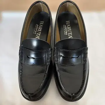 HARUTA 블랙 로퍼 26