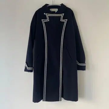 futatsukukuri 둥근 카라 썬더 라인 코트