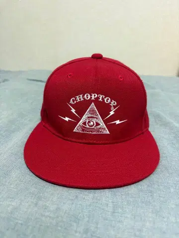 CHOPTOP 초프탑 빨간색 스냅백 캡