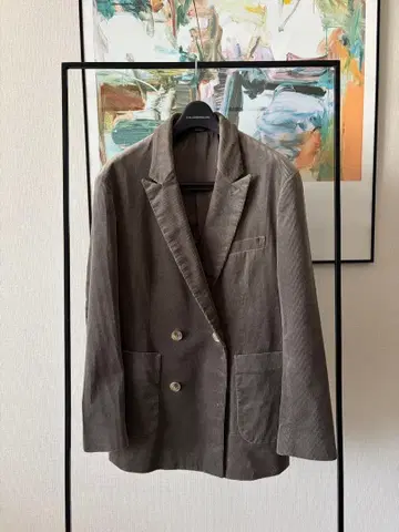 PLST 코듀로이 더블 브레스트 자켓