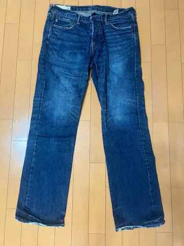 Abercrombie & Fitch 다크 블루 데님 남성용 W33 L32