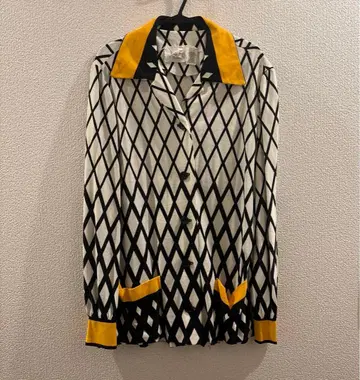 60s 오픈 카라 셔츠