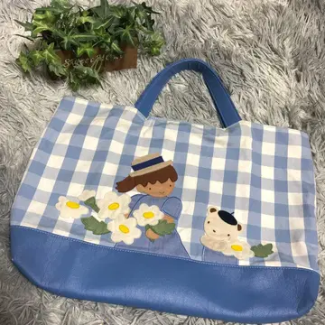 파밀리아 70주년 기념 데님 토트백 손가방 레슨백