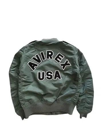 AVIREX MA-1 플라이트 자켓 올리브 그린 L 사이즈