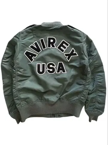 AVIREX MA-1 플라이트 자켓 올리브 그린 L 사이즈
