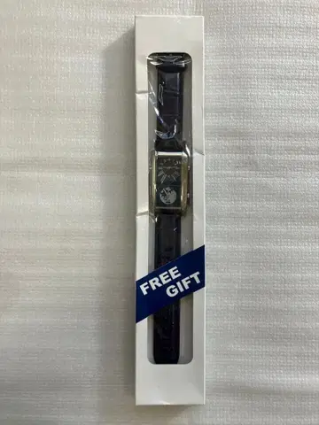 듀얼 타임 네이비 아날로그 손목시계