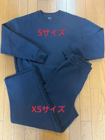 UNIQLO C 맨투맨 상하의 세트 (네이비)