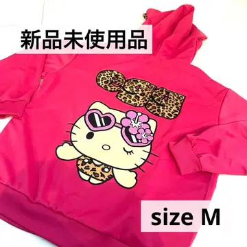 헬로키티 산리오 egg 저지 지퍼 후드티