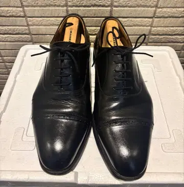 블랙 가죽 드레스 슈즈 스코치 그레인