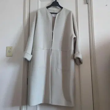 RIVE DROITE 크림색 롱 코트