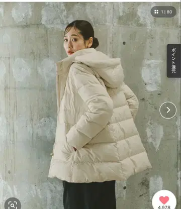 아름다운 실루엣 발수 다운 코트