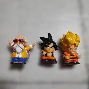 드래곤볼 손오공 무천도사 손오공 사이어인 소프트 비닐 3개 세트