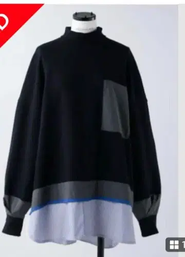 nagonstans 콤비네이션 레이어드 풀오버