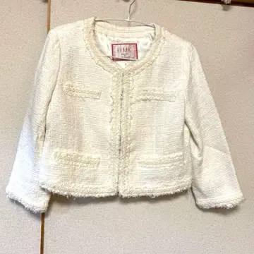 미사용 이토킨 IIMK 화이트 노카라 자켓 M