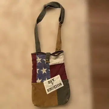 DIY 에모션 빈티지 가공 패치워크 숄더백