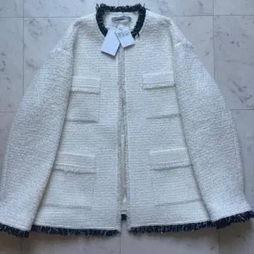 현행 띠어리 럭스 트위드 자켓 CosetteNadieJacket