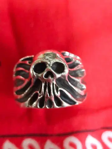 묵직한! 중량급 스컬 반지 silver925